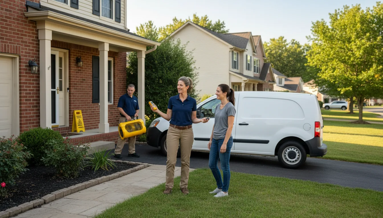 Residential water damage restoration in Mchenry, MS